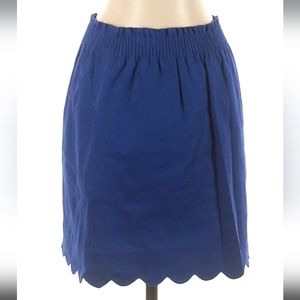 ❓[J Crew] Factory Linen skirt scalloped